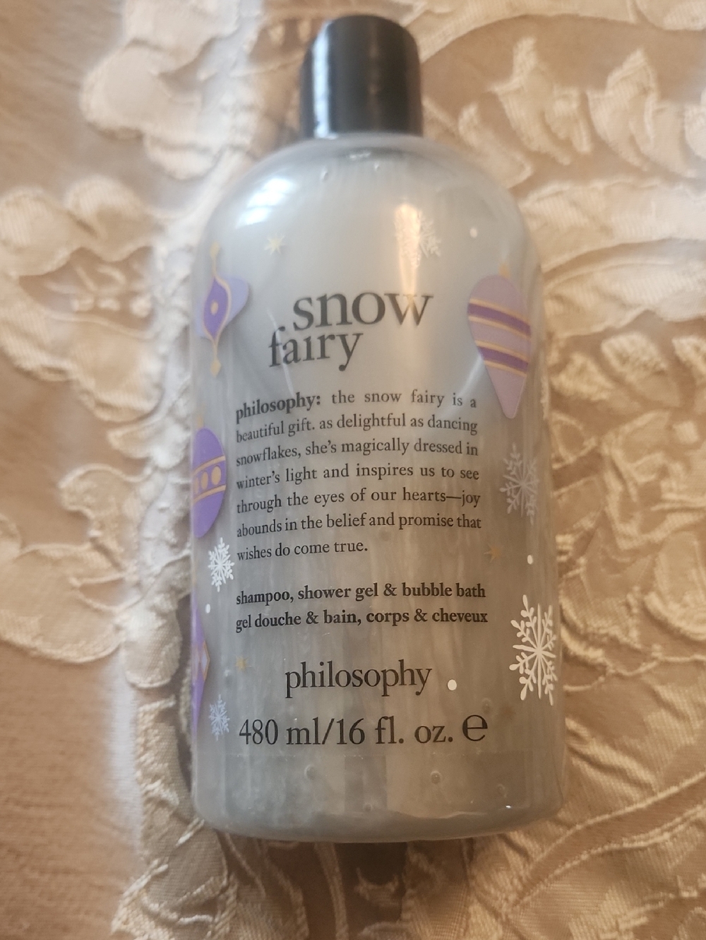 sealed Philosophy Snow Fairy Bubble Bath & Shower Gel